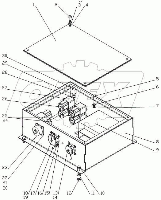  Блок переднего моста