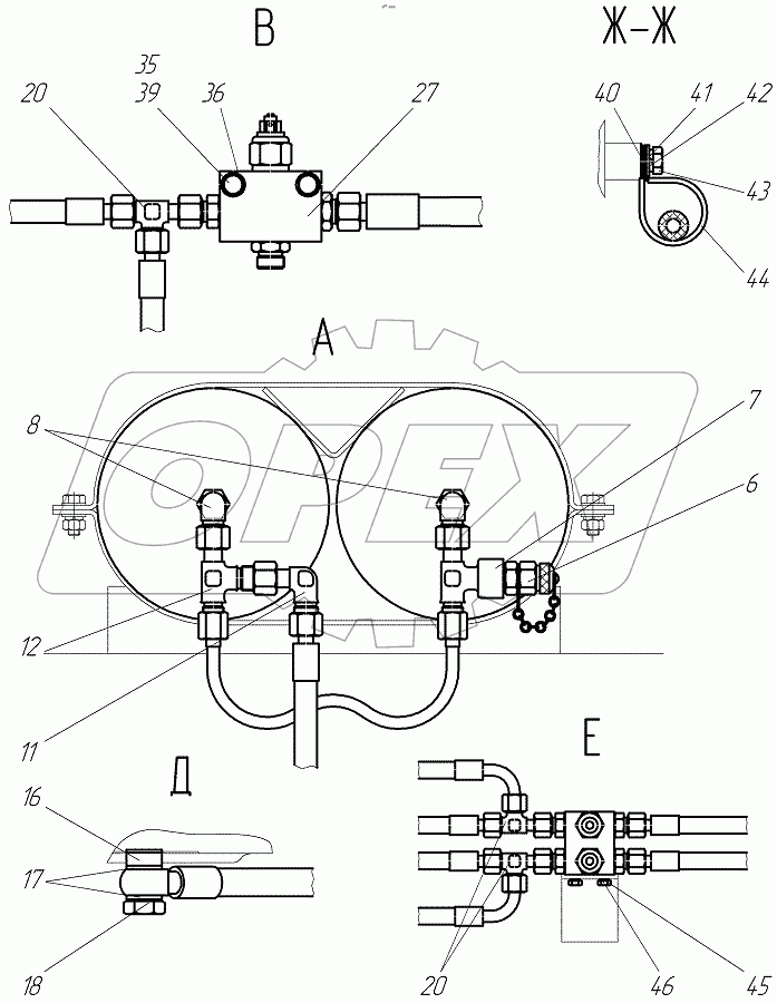  Гидросистема тормозов