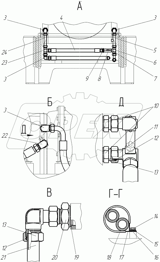  Гидросистема КПП