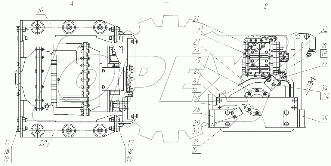  Установка коробки передач