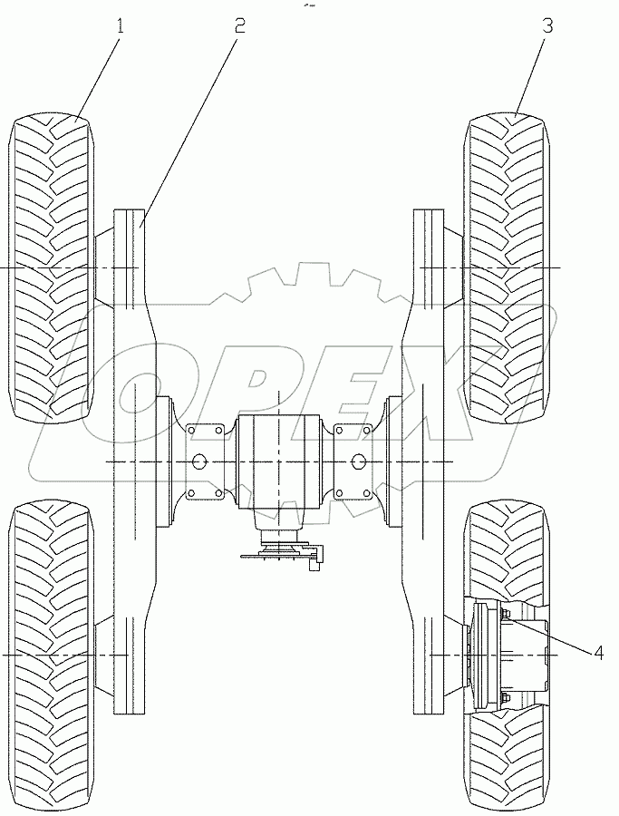  Тележка задняя