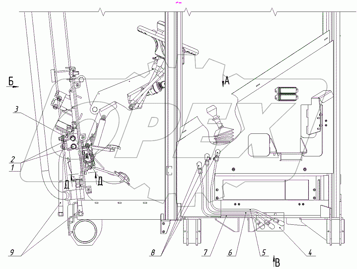  Гидросистема кабины