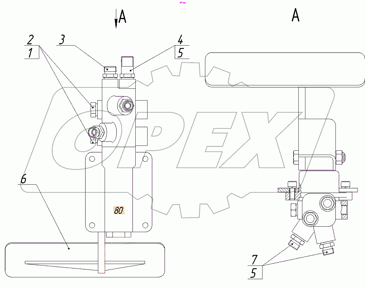  Педаль тормоза