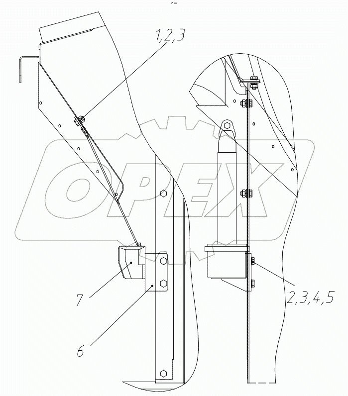 Установка ремня капота