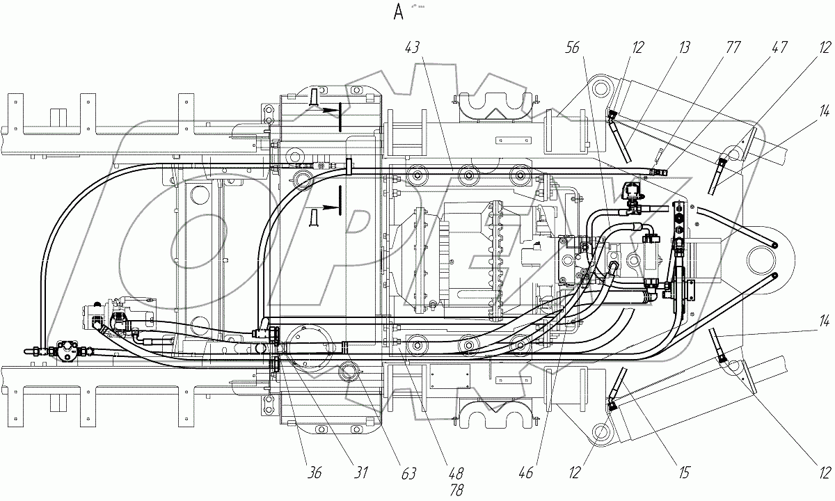  Гидросистема рамы подмоторной
