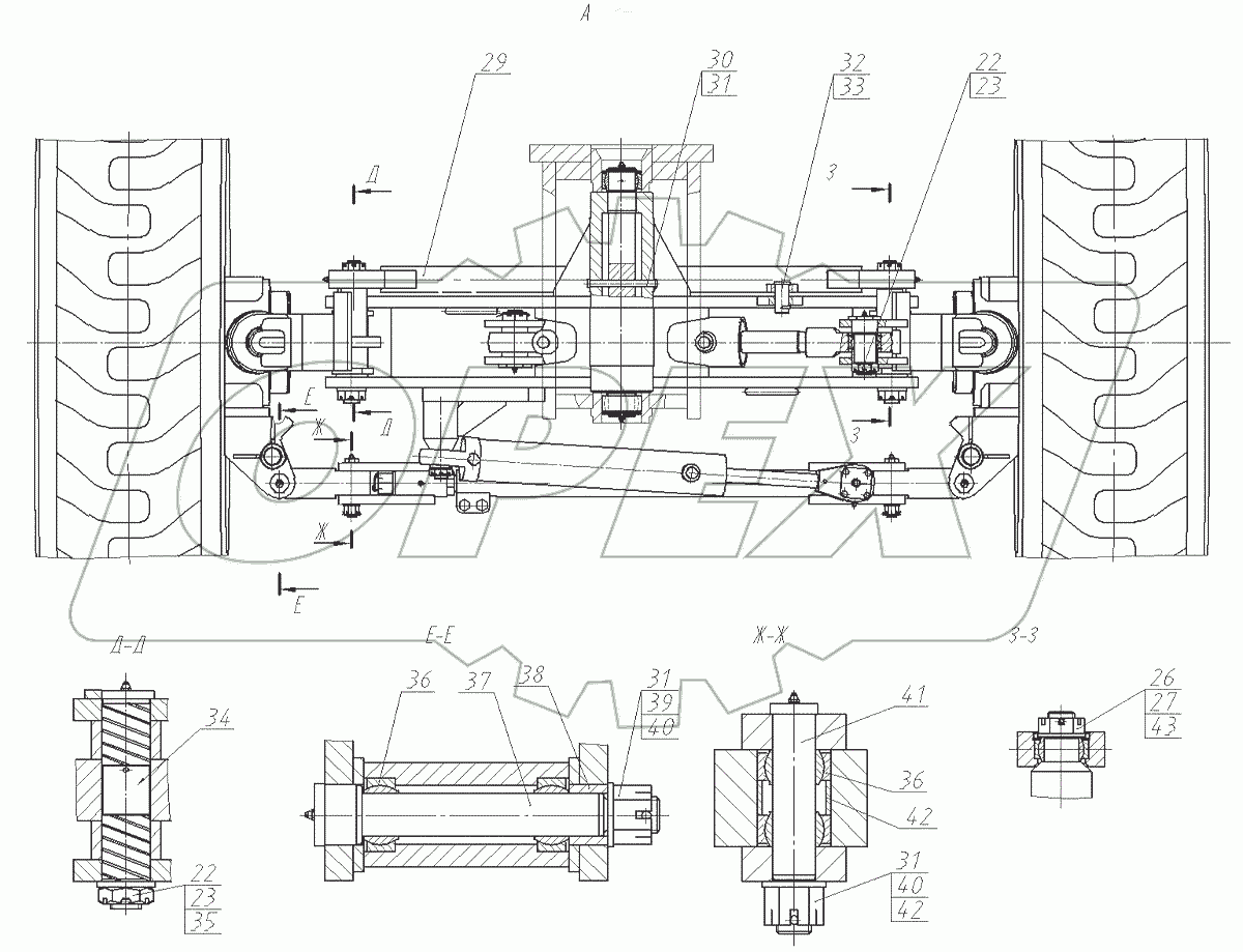  Мост передний