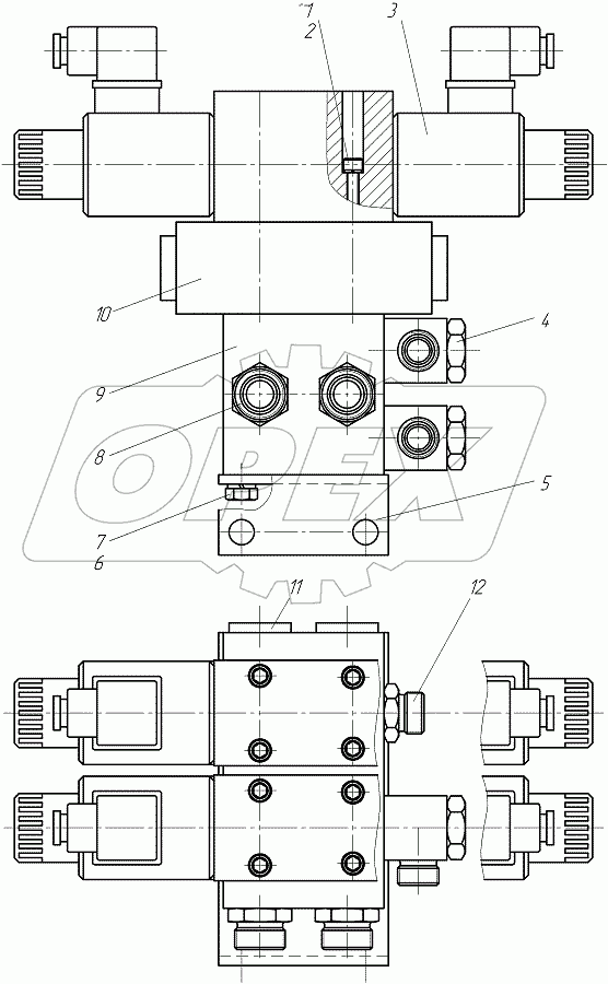  Блок гидрораспределителей