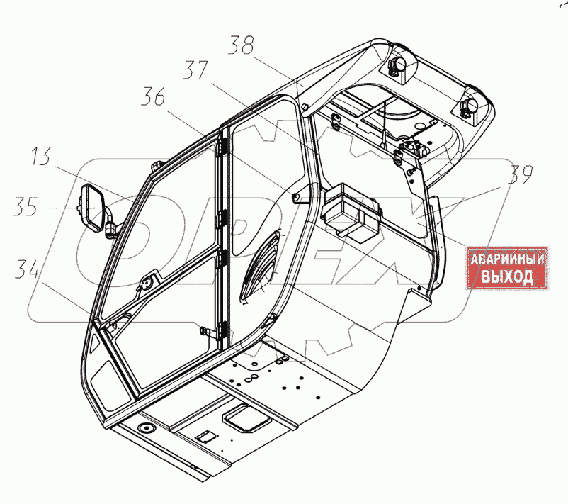  Кабина в сборе