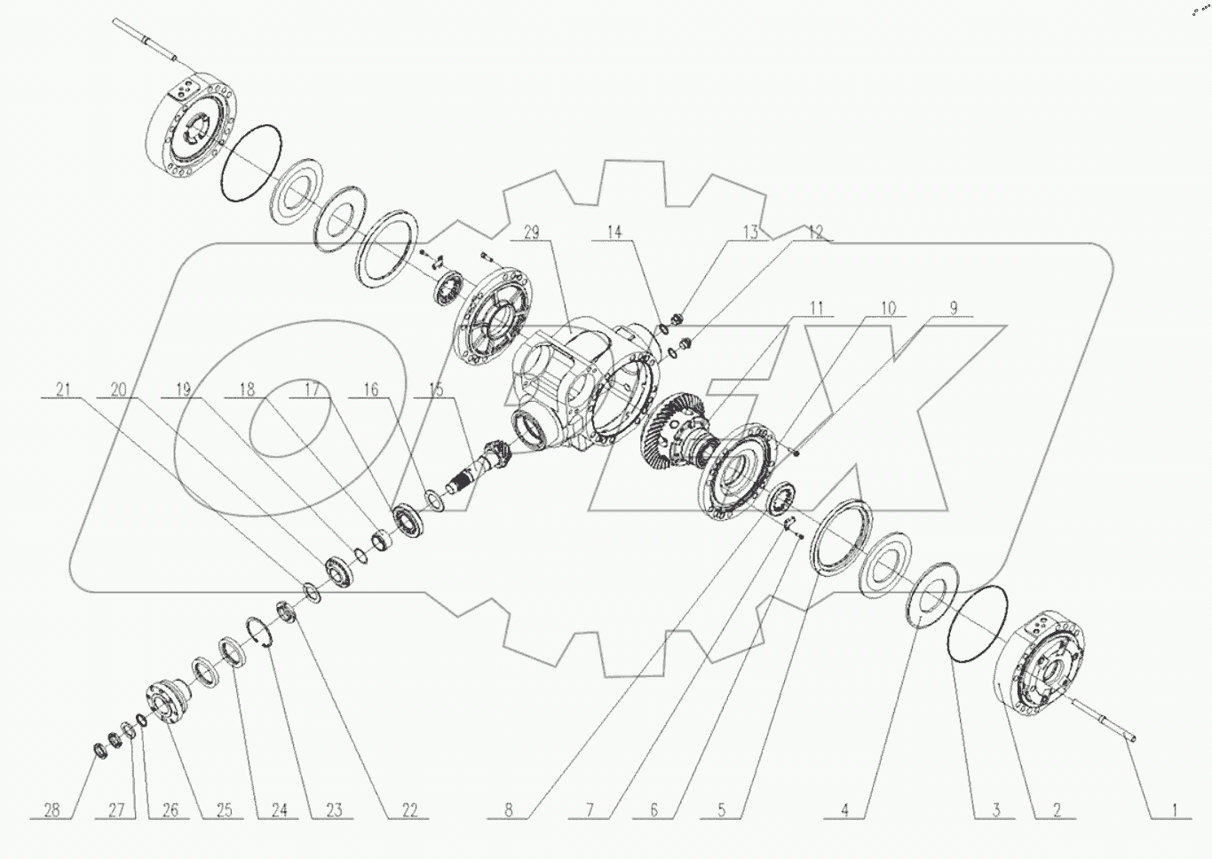  Главная передача в сборе