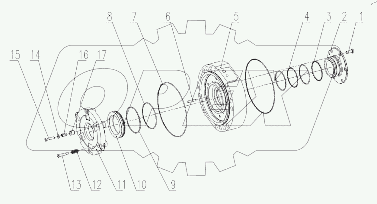  Тормоз в сборе