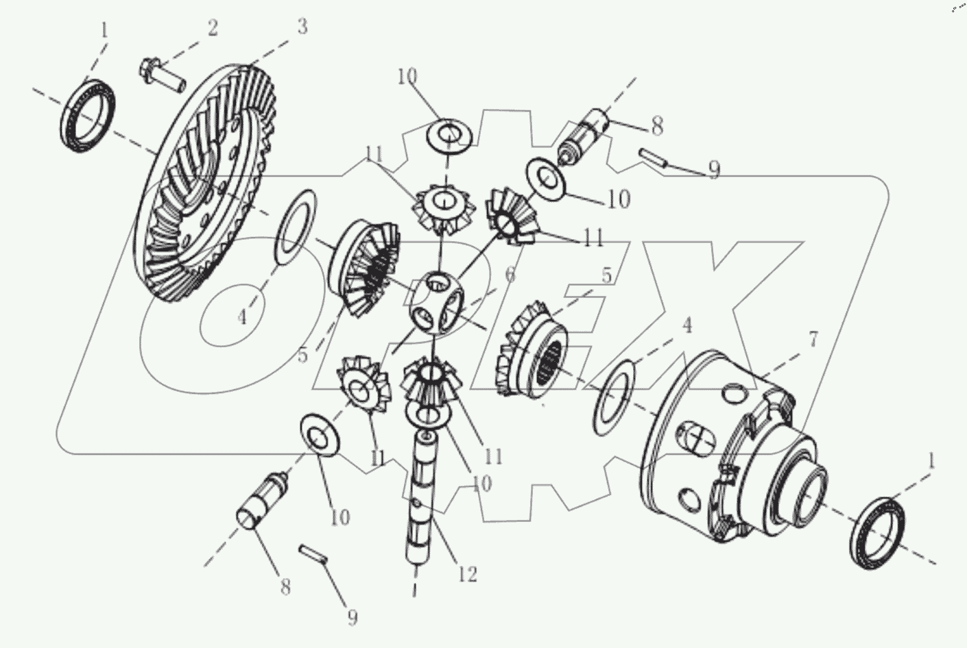  Дифференциал в сборе
