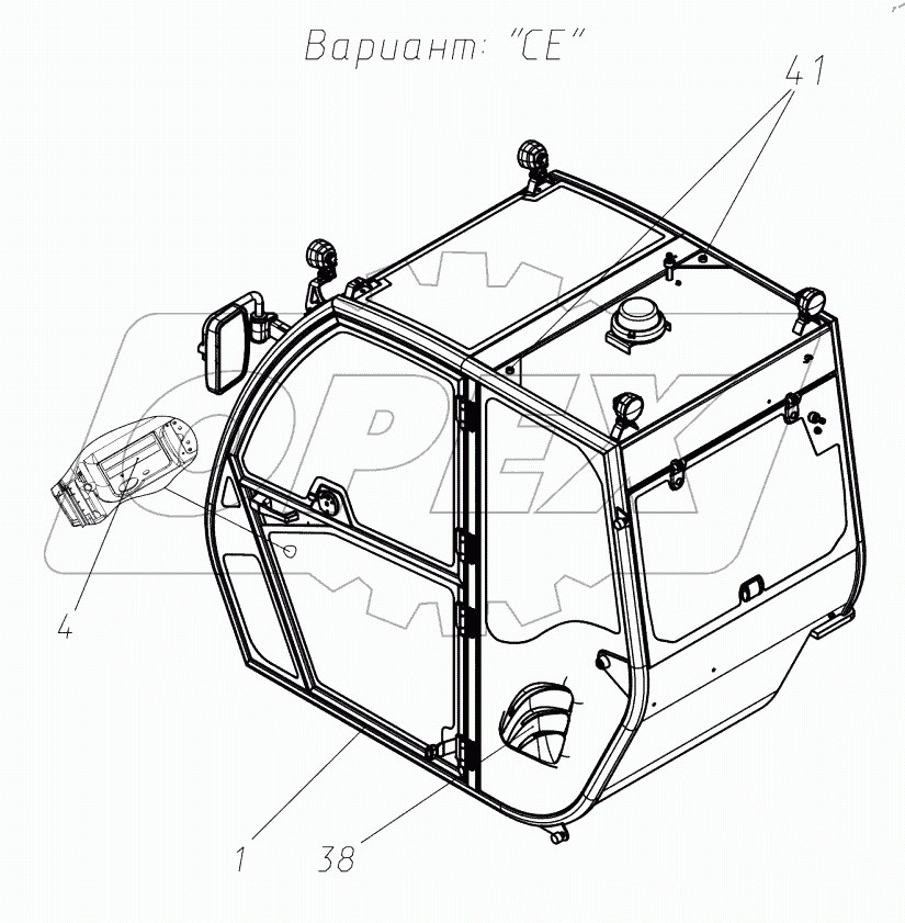  Кабина в сборе