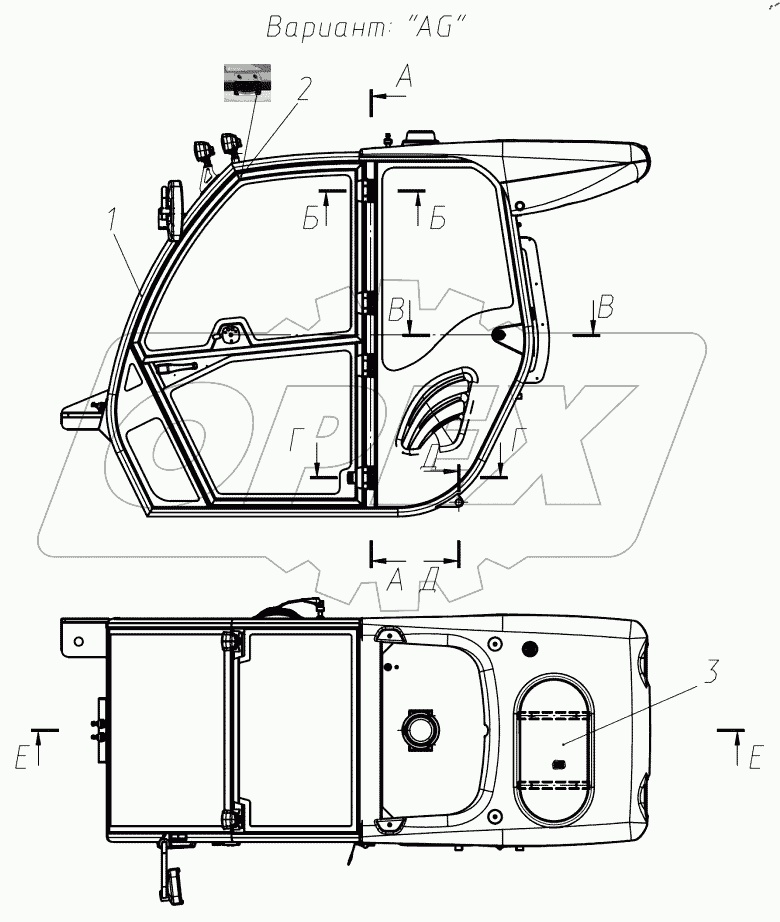  Кабина в сборе