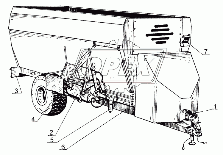 Раздатчик-смеситель кормов РСК-12