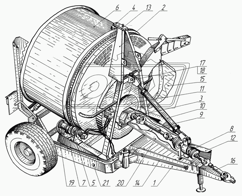 Измельчитель грубых кормов в рулонах ИРК-145 1