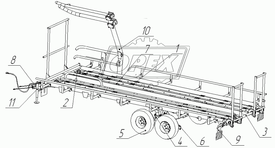 Погрузчик-транспортировщик рулонов ТП-10