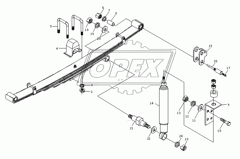 Подвеска передняя 1044