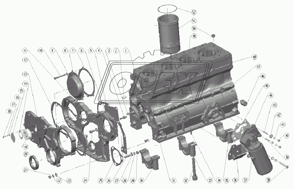 Cylinder Block Assembly (I)