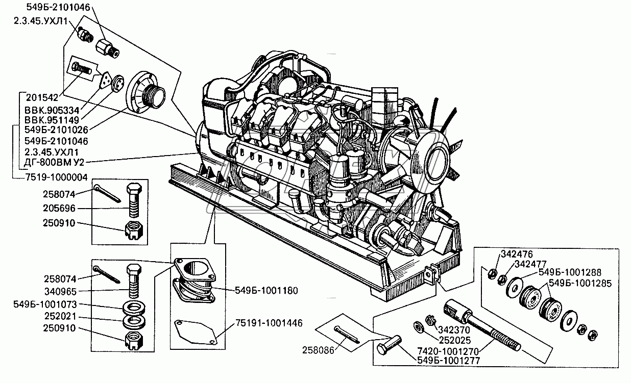Установка дизель-генератора на БелАЗ-7512, 75123