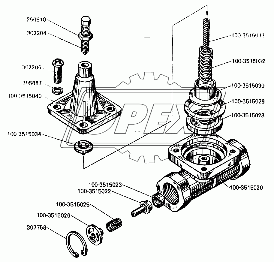 Клапан защитный одинарный