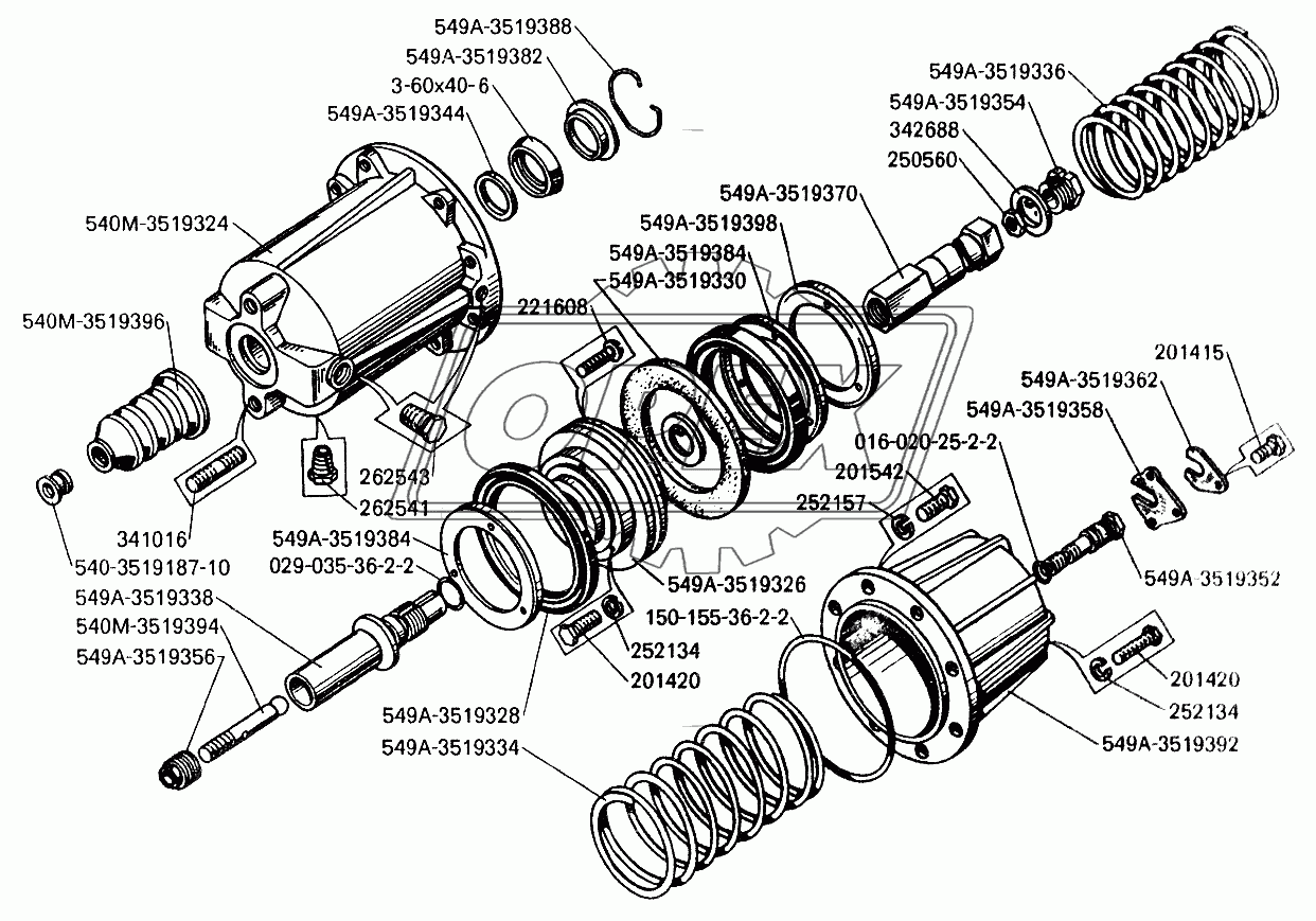 Цилиндр стояночного тормоза