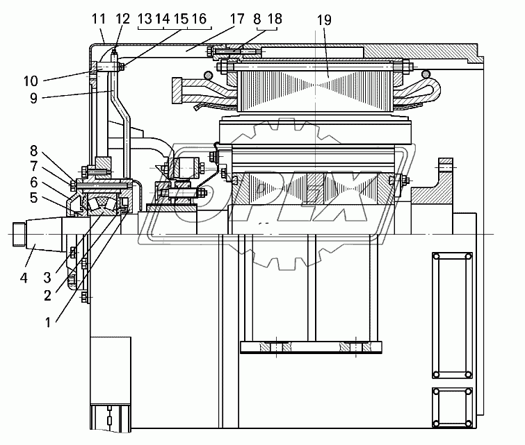 Генератор тяговый ГС525