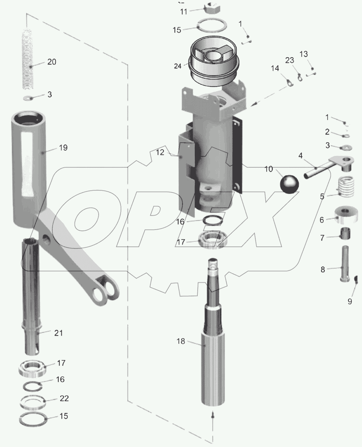  Колонка рулевого управления (75474-3444010);Steering column