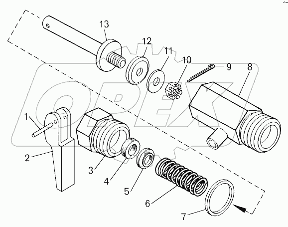  Кран сливной (549А-1305010);Drain cock