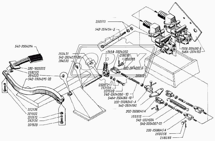 Установка тормозных кранов и их привод