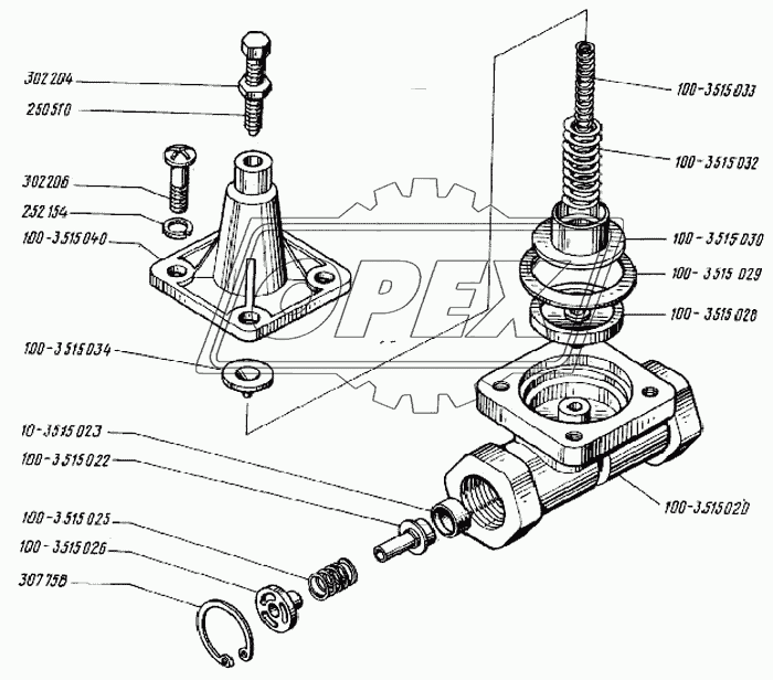 Клапан защитный одинарный