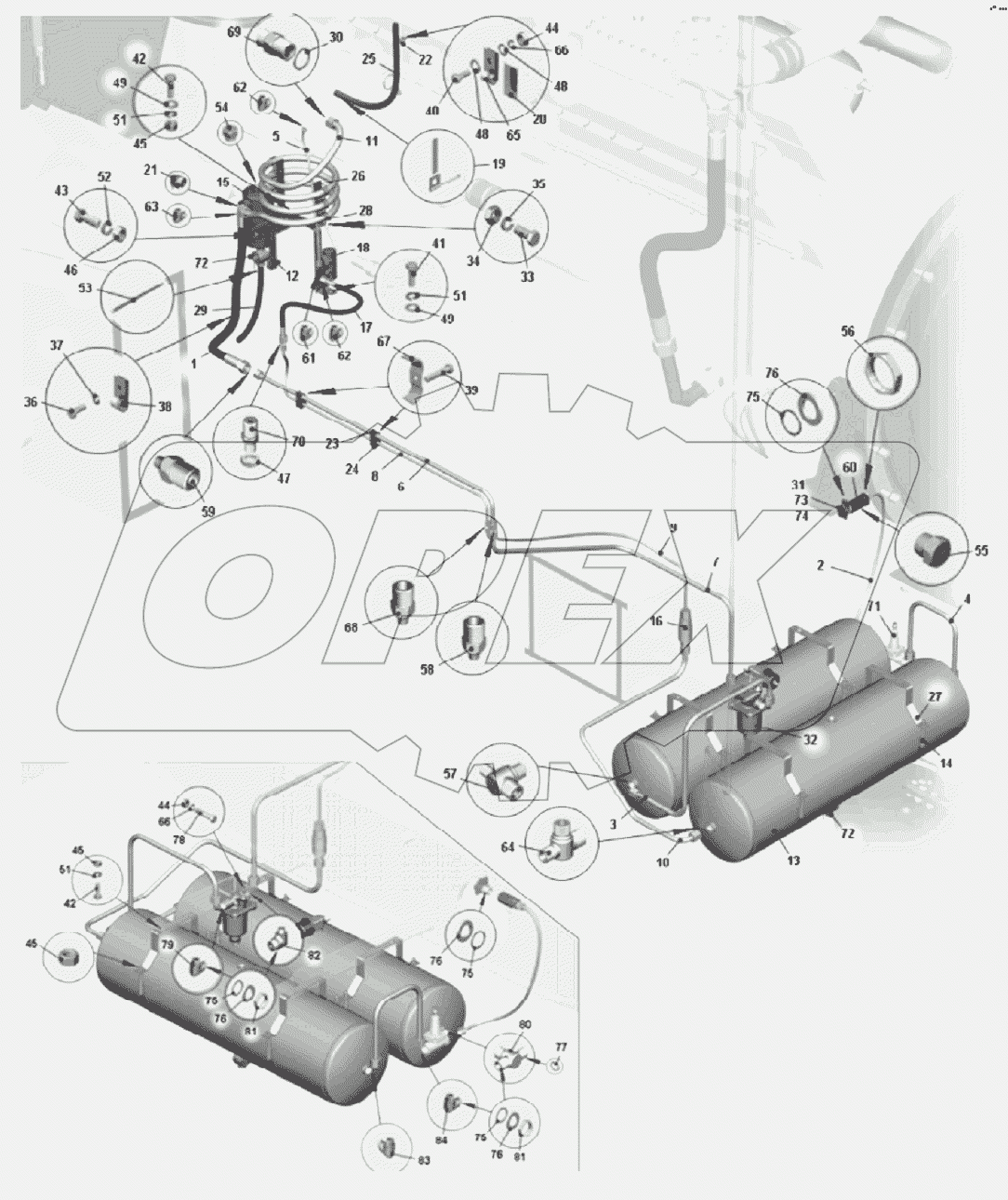 Монтаж трубопроводов компрессора