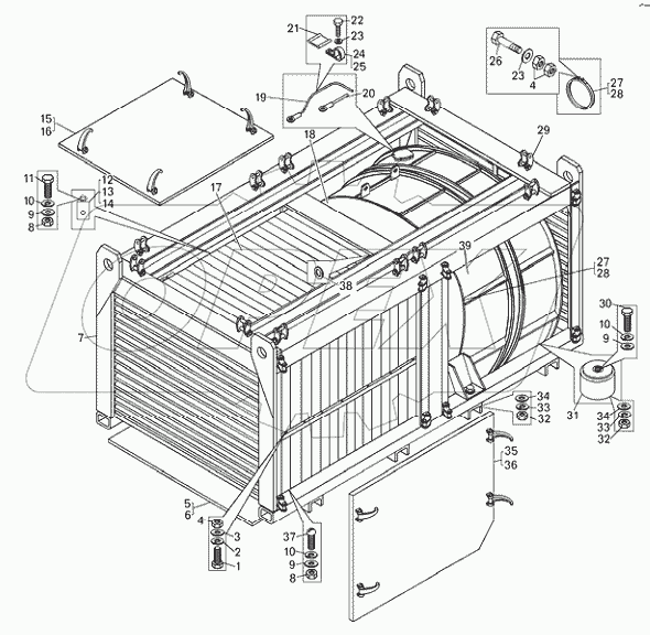 Вентилируемая тормозная установка