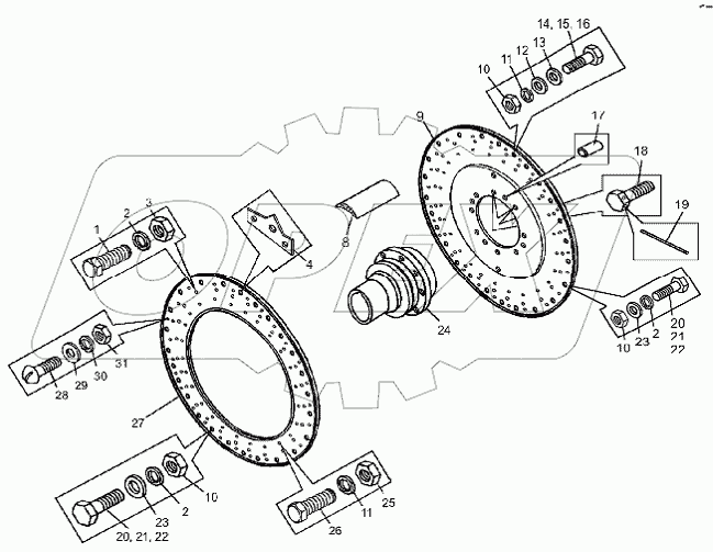 Колесо со ступицей