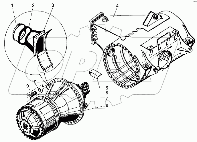 Мост задний