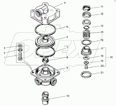 Клапан ускорительный