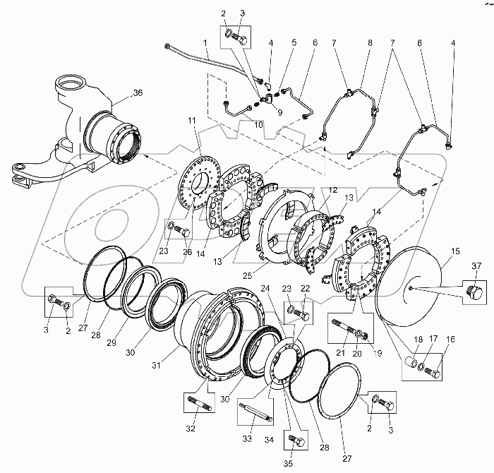Кулак поворотный правый