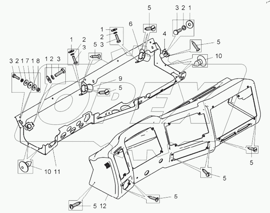  Панель приборов (75306-5325440);Instrumentation panel