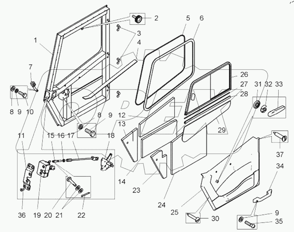  Дверь (7555B-6100011-30);Door