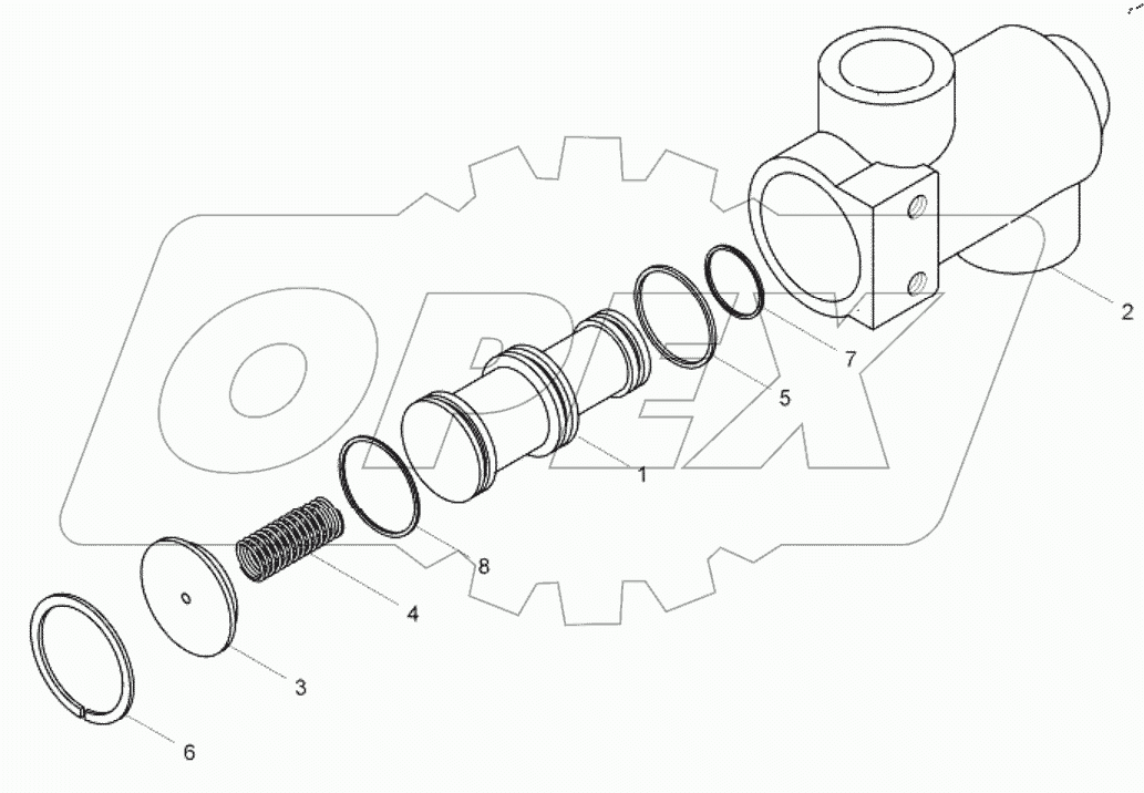  Клапан пусковой (7549-1032180);Valve actuator
