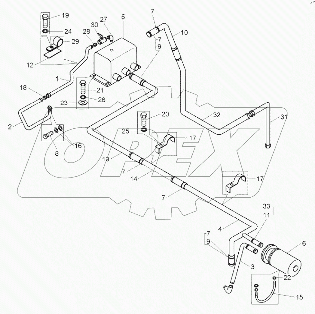  Установка топливопроводов (75306-1100006);Installing fuel lines
