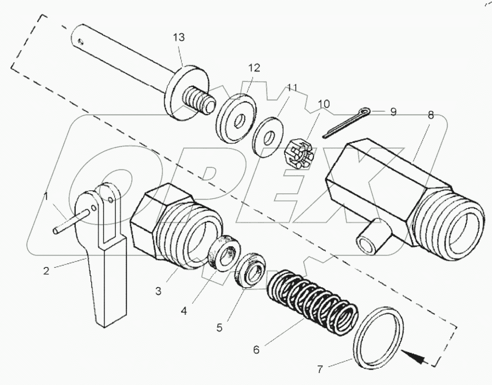 Краник сливной (549A-1305010);Faucet drain