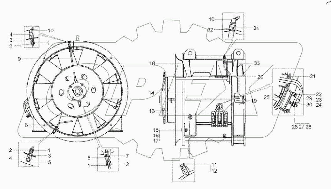  Вентилятор (75139-2126910-01);Fan