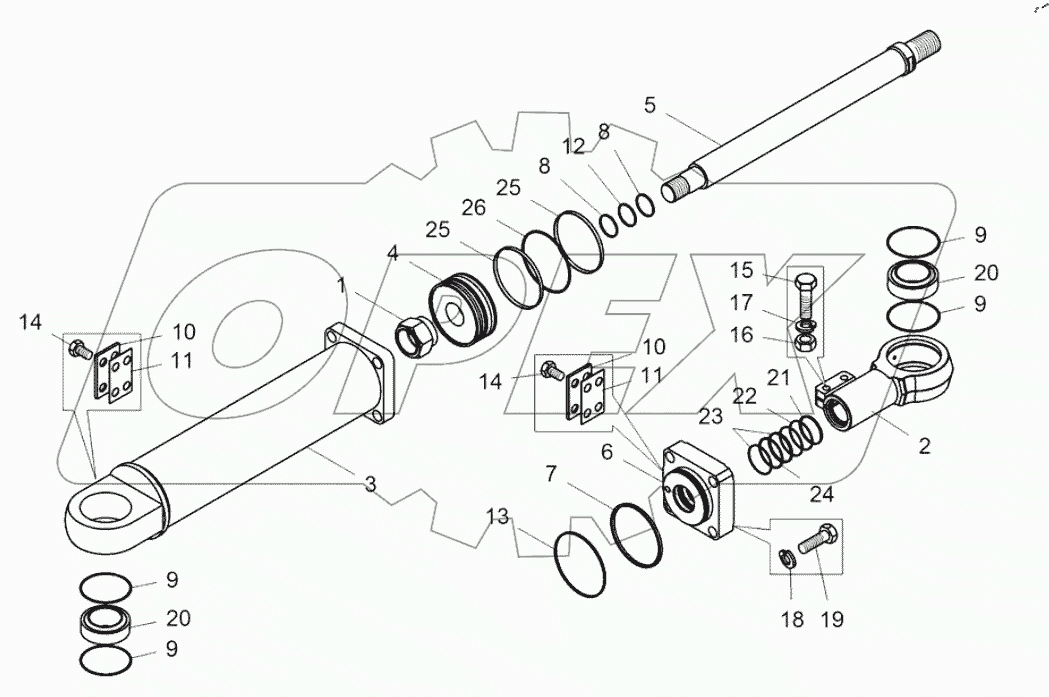  Цилиндр поворота (75306-3429010-01)