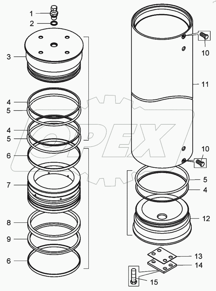  Пневмогидроаккумулятор (75131-3415010)