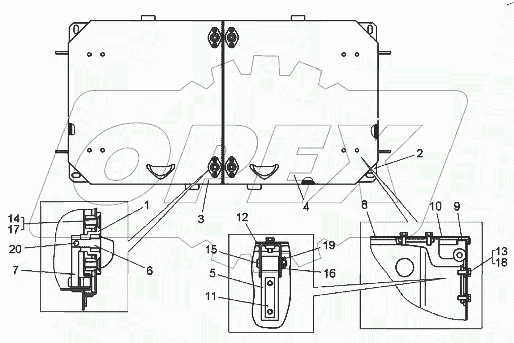  Ящик аккумуляторных батарей (75603-3748010)