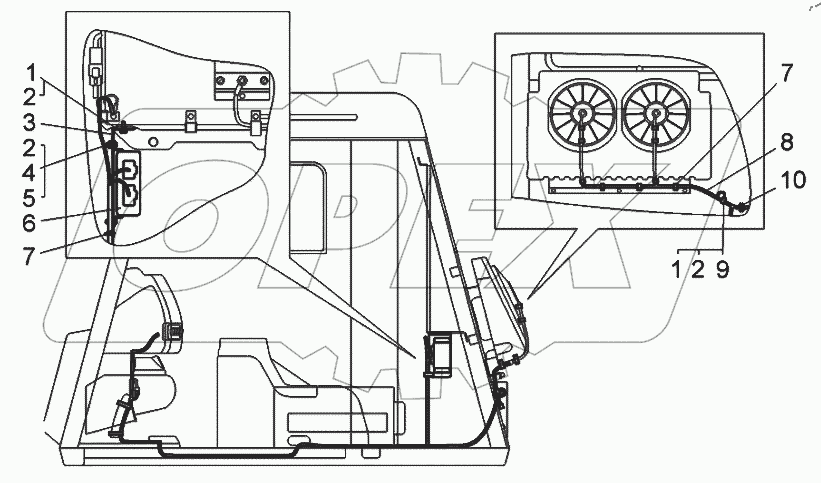  Монтаж электрооборудования кондиционера (7513-3700072)