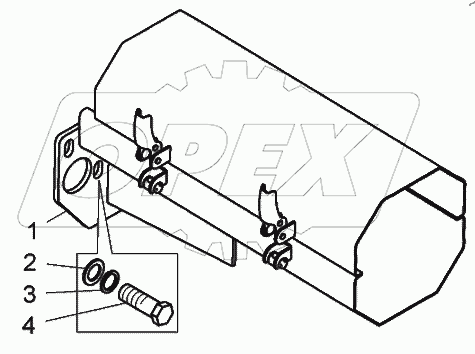  Установка ограждения карданного вала (75310-2235002)