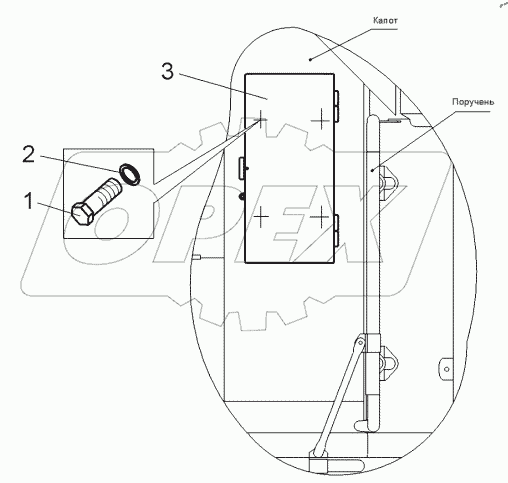  Установка инструментального ящика (75319-3919005)