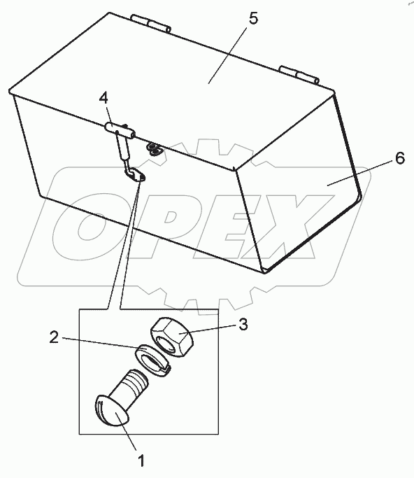  Ящик инструментальный с крышкой (75405-3919010)