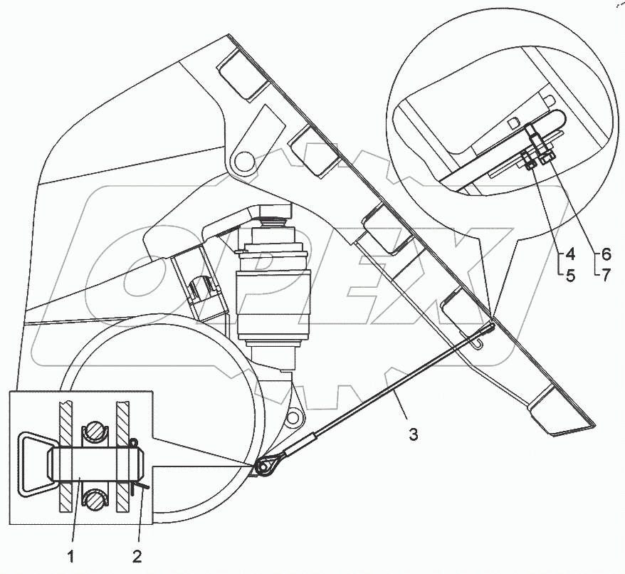  Стопорение платформы (75310-3932670)